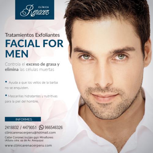 Limpieza facial para hombres  Clínica Renac - Imagen 1