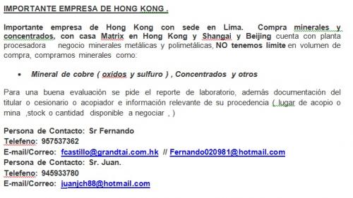 IMPORTANTE EMPRESA DE HONG KONG   Importante - Imagen 1