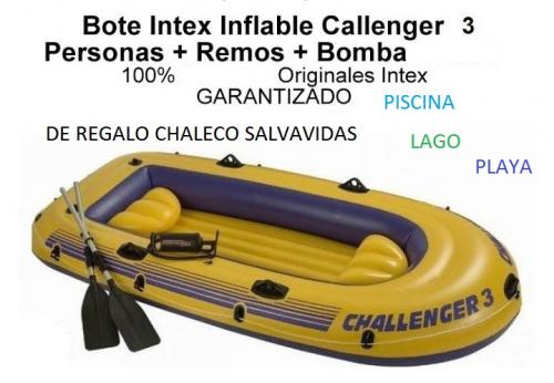 Bote Inflable Challenger 3 Personas Camping P - Imagen 1