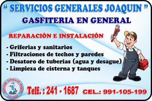  SERVICIOS GENERALES JOAQUIN  TECNICOS EN - Imagen 1