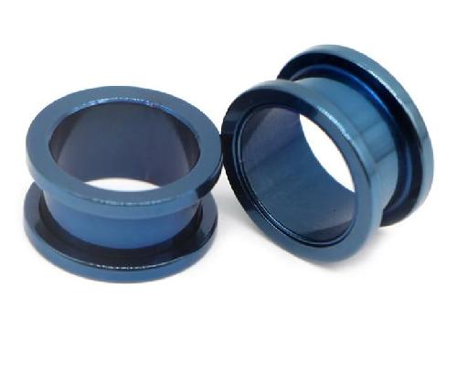 Expansores de acero en color azul y negro co - Imagen 1
