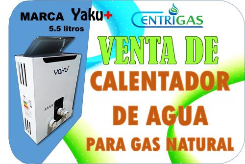 Termas a gas natural cap 55 litros marca YA - Imagen 1