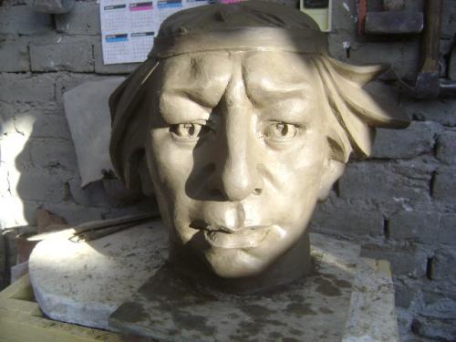 vendo busto de seÑor de sipan de escultura p - Imagen 2