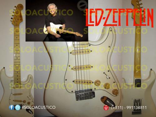 vendo guitarra stratocaster cream white vinta - Imagen 1