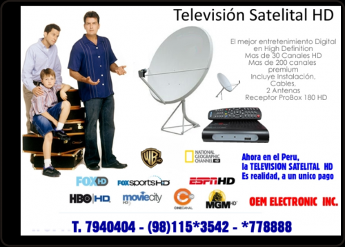 TELEVISION SATELITAL HD SIN PAGOS Llego Tv H - Imagen 1