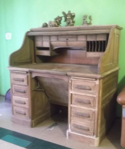escritorio persiana roble americano de 1880  - Imagen 1