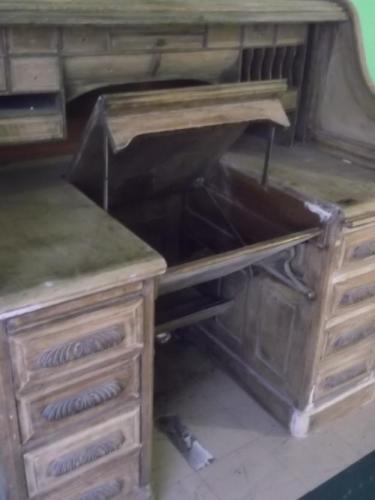 escritorio persiana roble americano de 1880  - Imagen 3